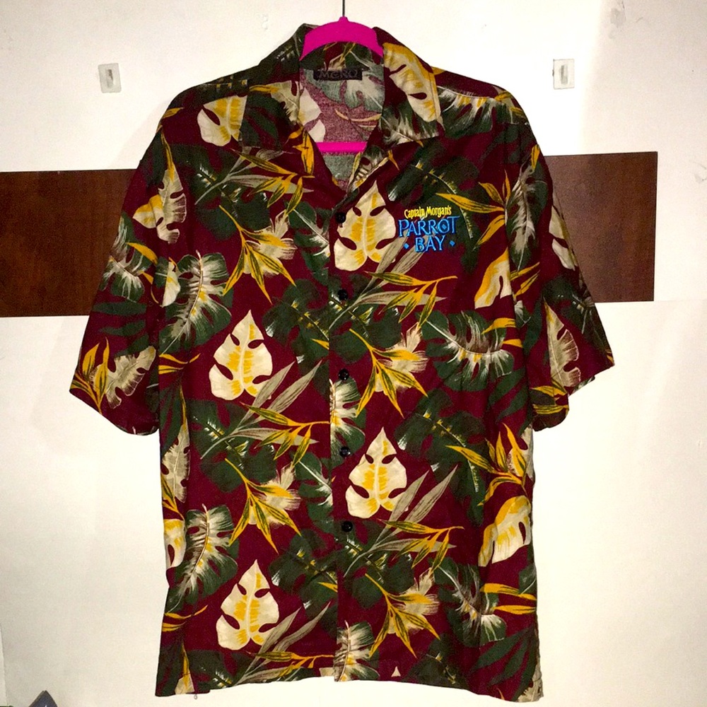 Vintage Mero Captain Morgan Bay Aloha Shirt Men’s size Large